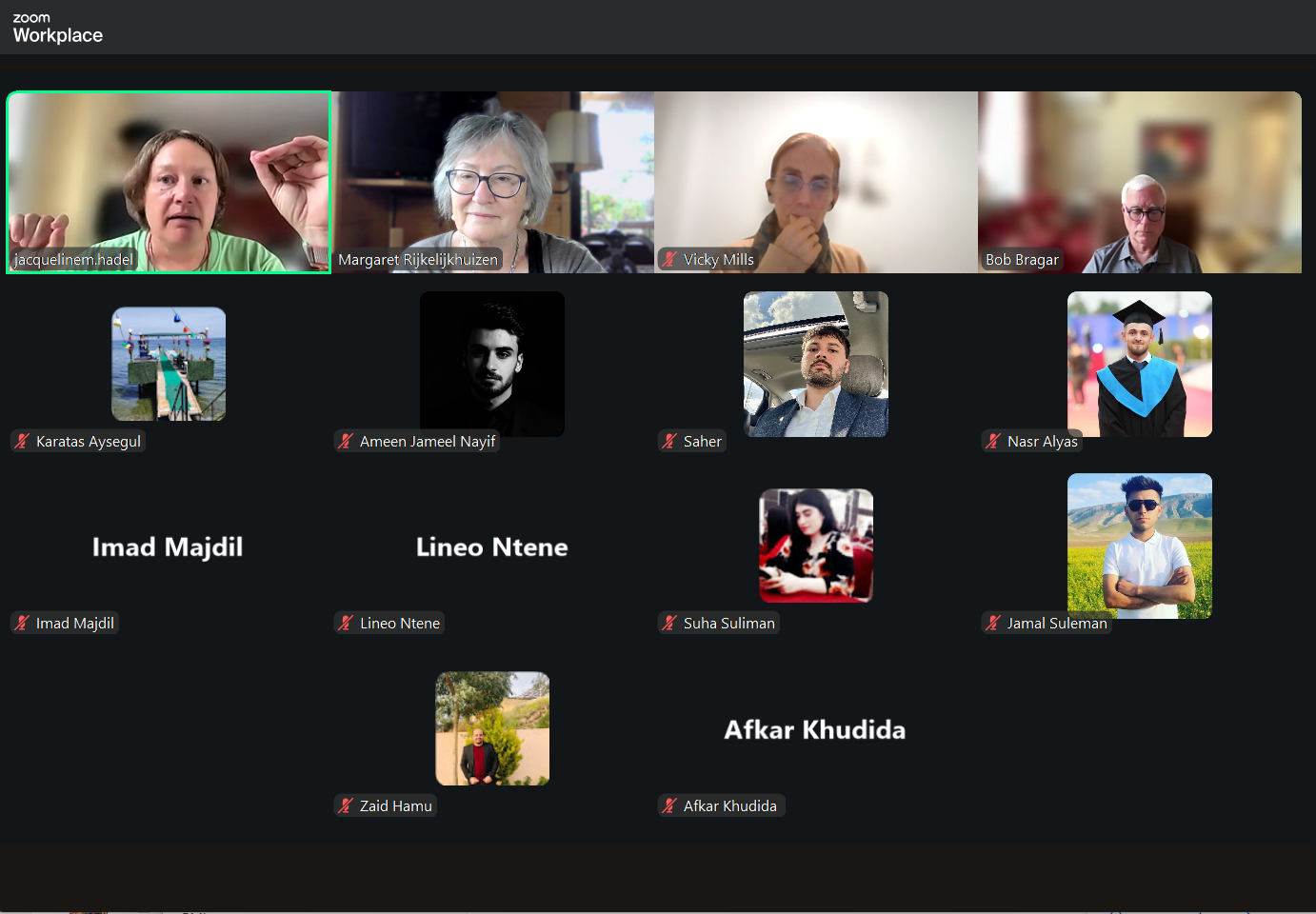 Yazidi At School Online Meeting